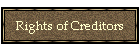 Rights of Creditors